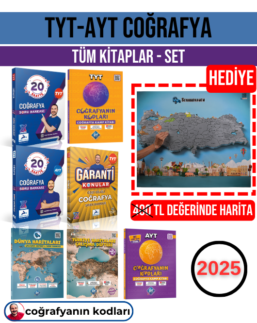 Coğrafyanın Kodları Tüm Kitaplar TYT-AYT FULL SET