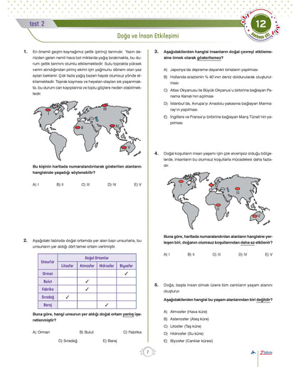 Coğrafyanın Kodları - AYT Coğrafya Soru Bankası - Paraf Z Takımı